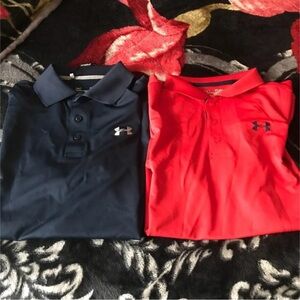 Under Armour Kids Polo Shirt - Navy and Red